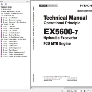 Hitachi EX5600-7 MTU FCO Technical Manual Operational Principle TOKGD90-EN-01