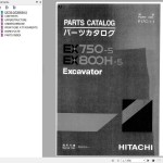 Hitachi EX750-5 EX800H-5 Parts Catalog