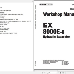 Hitachi EX8000E-6 Workshop Manual W18W-E-00
