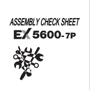 Hitachi EX5600-7 Assembly Check Sheet