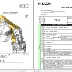 Hitachi EX5600-7 Cummins FCO Daily And Weekly Maintenance Check Sheets