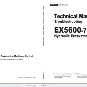 Hitachi EX5600-7P Cummins FCO Technical Manual Troubleshooting 20250610