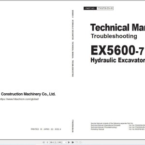 Hitachi EX5600-7P Cummins FCO Technical Manual Troubleshooting 20250625