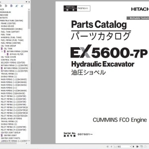 Hitachi EX5600-7P Parts Catalog
