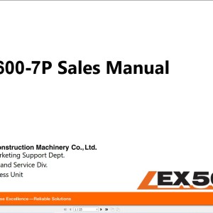 Hitachi EX5600-7P Sale Manual 10.2025