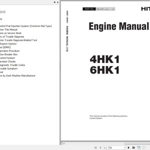 Hitachi Isuzu 4HK1 & 6HK1 Engine Manual KM-4HK1-E-01