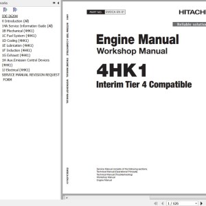 Hitachi Isuzu 4HK1 Interim Tier 4 Compatible Workshop Manual EWDCA-EN-01