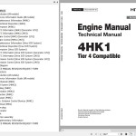 Hitachi Isuzu 4HK1-X Tier 4 Compatible Technical & Workshop Manual ETDC150-EN-01 & EWDC150-EN-01