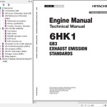 Hitachi Isuzu 6HK1-XKSA GB3 Exhaust Emission Standards Technical Manual ETDDK-EN-00