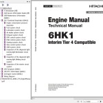 Hitachi Isuzu 6HK1-XZSA-01 Interim Tier 4 Compatible Technical Manual ETDDD-EN-01