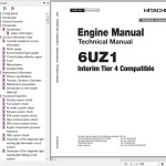 Hitachi Isuzu 6UZ1-XZSA Interim Tier 4 Compatible Technical Manual ETJAA-EN-00
