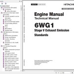 Hitachi Isuzu 6WG1 Stage V Exhaust Emission Standards Technical Manual ETJAQ51-EN-00