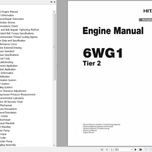 Hitachi Isuzu 6WG1 Tier2 Engine Manual