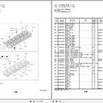 Hitachi ZX600 600LC 650H 650LCH Isuzu 6WG1-XQA01 Engine Parts Catalog 6WG1-XQA01-7