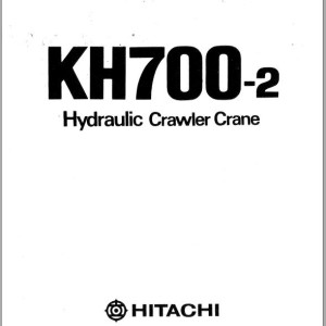 Hitachi KH700-2 Diagrams and Operation Parts Manual