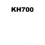 Hitachi KH700 Diagrams and Service Operation Parts Manual