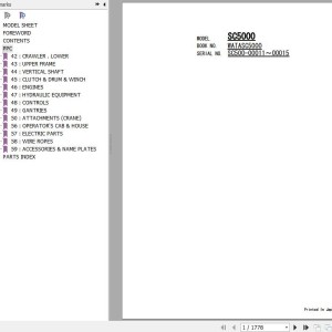 Hitachi SC5000 Parts Catalog WATASC5000