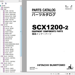 Hitachi SCX1200-2 Parts Catalog