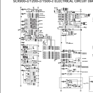 Hitachi SCX700-2 800-2 900-2 1200-2 1500-2 Electrical & Hydraulic Circuit Diagram TT2CD-E-00