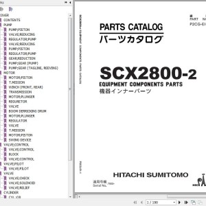 Hitachi SCX2800-2 Parts Catalog