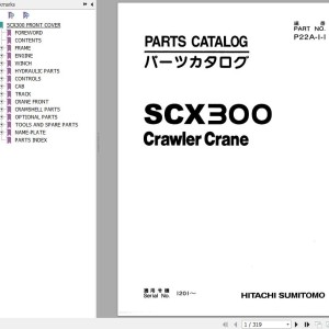 Hitachi SCX300 SCX300-C Parts Catalog
