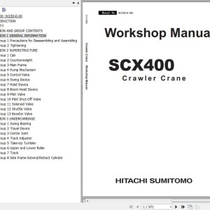 Hitachi SCX400 ISUZU Tier 3 Engine Workshop Manual W23D-E-00