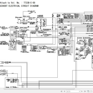 Hitachi SCX400T Electrical & Hydraulic Circuit Diagram TT23B-E-00