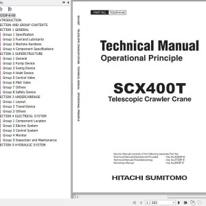 Hitachi SCX400T ISUZU Tier 3 Engine Technical Manual Operational Principle TO23F-E-00