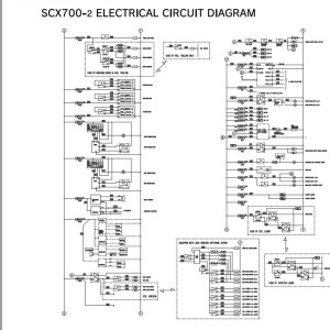 Hitachi SCX700-2 900-2 1200-2 Electrical & Hydraulic Circuit Diagram TT24X-E-00