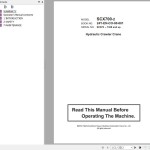 Hitachi SCX700-2 Operator's Manual 24Y-EN-CO-00-001