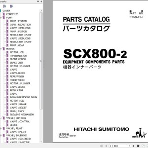 Hitachi SCX800-2 Parts Catalog