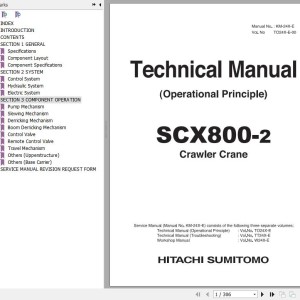 Hitachi SCX800-2 Technical Manual Operational Principle