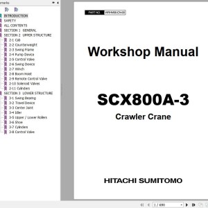 Hitachi SCX800A-3 Workshop Manual WRHM90-EN-00