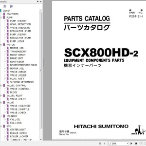 Hitachi SCX800HD-2 Parts Catalog