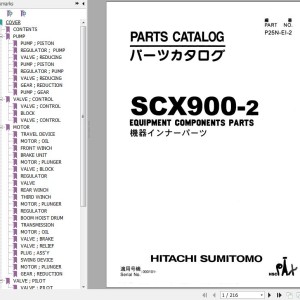 Hitachi SCX900-2 Parts Catalog