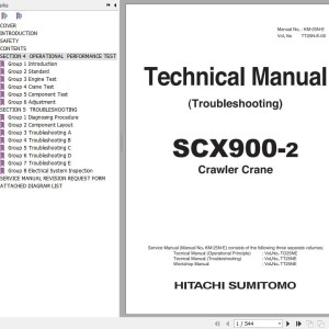 Hitachi SCX900-2 Technical Manual Troubleshooting TT25N-E-00