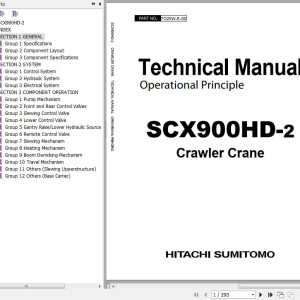 Hitachi SCX900HD-2 Technical Manual Operational Principle TO25W-E-00