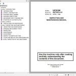 Hitachi UCX350 Inspection and Maintenance Manual WDT0576-101