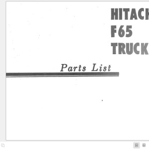 Hitachi F65 Parts List