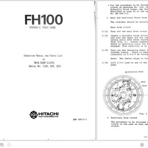 Hitachi FH100 Operation Manual & Parts List EMP420-1-1