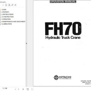 Hitachi FH70 Operators Manual EM400-2-1