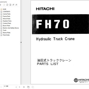 Hitachi FH70 Parts List P400-2-1