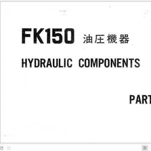 Hitachi FK150 Components Parts List P3509-1