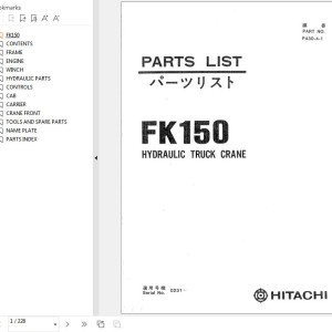 Hitachi FK150 Parts List