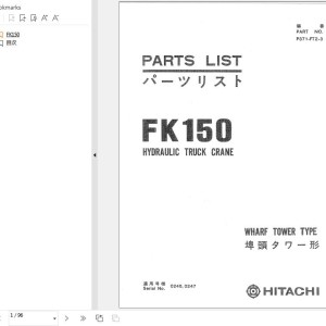 Hitachi FK150 Parts List P371-FT2-3