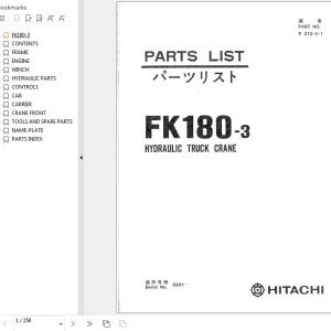 Hitachi FK180-3 Parts List