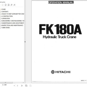 Hitachi FK180A Operators Manual EM372-1-2