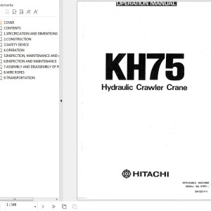 Hitachi KH75 Operators Manual EM221-1-1