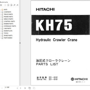 Hitachi KH75 Parts List P221-1-1
