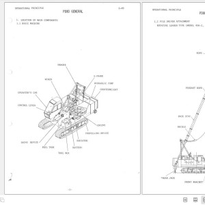 Hitachi PD80 Pile Driver Basic Machine Service Manual KM043-00